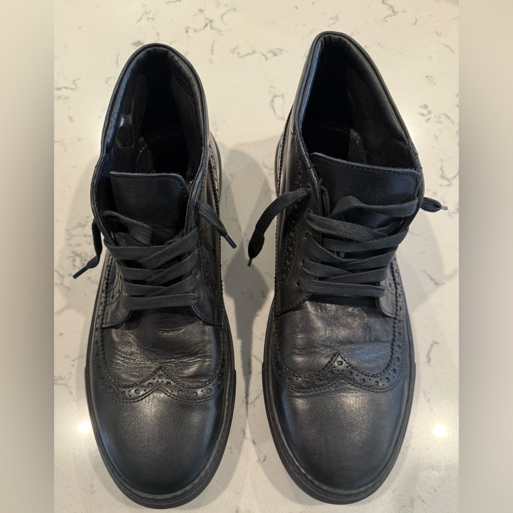 Hal Men’s Lace Up Leather Boot‎ Combat Derby HANDCRAFTED In Italy Size 44